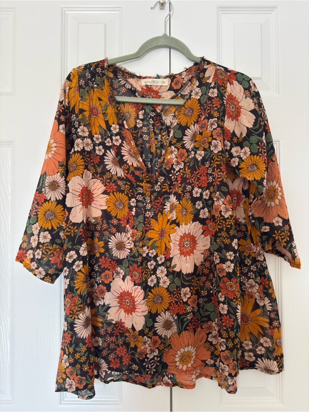 Natural Life - Floral Peasant Tunic - Women's Top